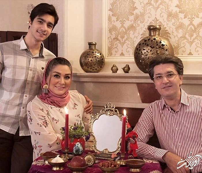 امیر حسین مدرس با همسر و پسرش ایلیا امیرحسین مدرس و خانواده اش